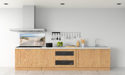 Glazen achterwand keuken Strand