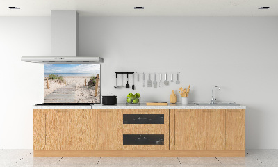 Glazen achterwand keuken Strand
