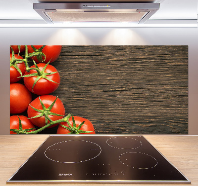 Spatplaat keuken Tomaten op hout