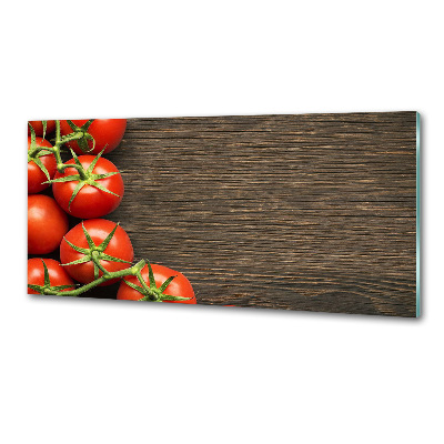 Spatplaat keuken Tomaten op hout