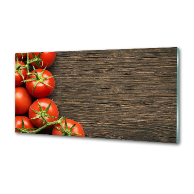 Spatplaat keuken Tomaten op hout
