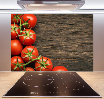 Spatplaat keuken Tomaten op hout