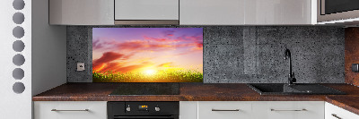 Achterwand keuken Zonsondergang
