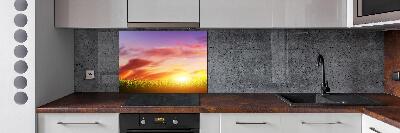 Achterwand keuken Zonsondergang