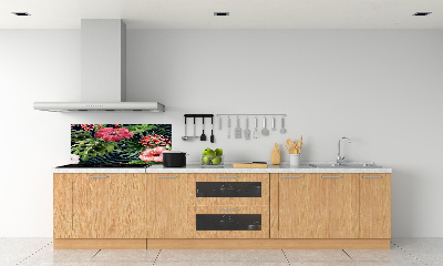 Spatplaat keuken Tropische bloemen