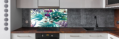 Keuken achterwand Tropische bloemen