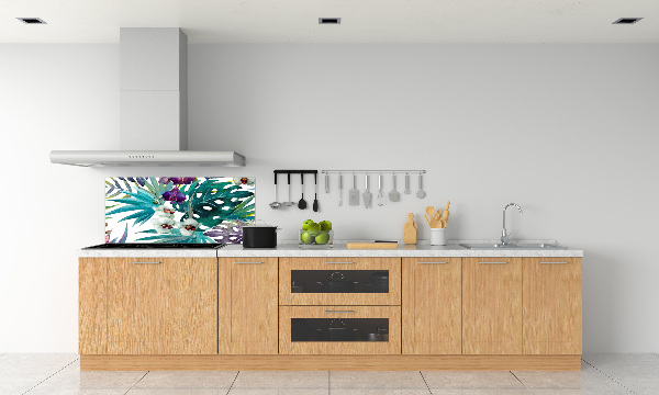 Keuken achterwand Tropische bloemen