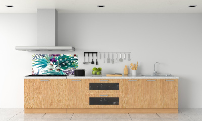 Keuken achterwand Tropische bloemen