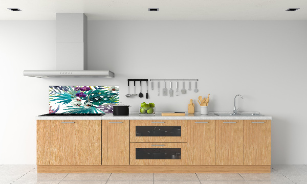 Keuken achterwand Tropische bloemen