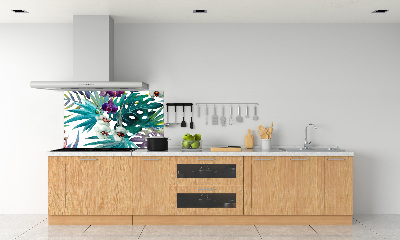 Keuken achterwand Tropische bloemen