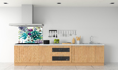 Keuken achterwand Tropische bloemen