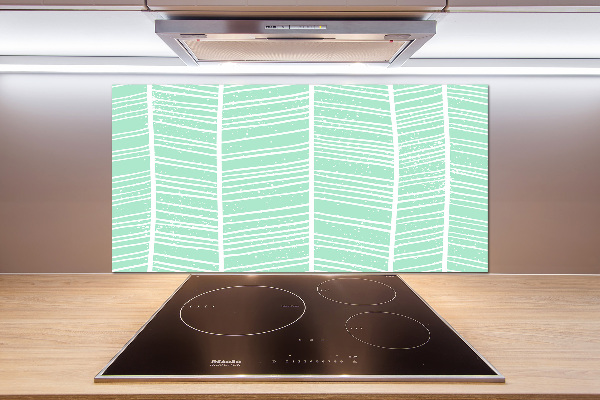 Spatplaat keuken Visgraatpatroon