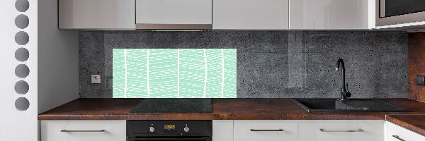 Spatplaat keuken Visgraatpatroon