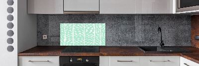 Spatplaat keuken Visgraatpatroon