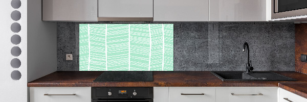 Spatplaat keuken Visgraatpatroon