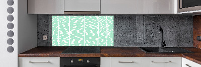 Spatplaat keuken Visgraatpatroon