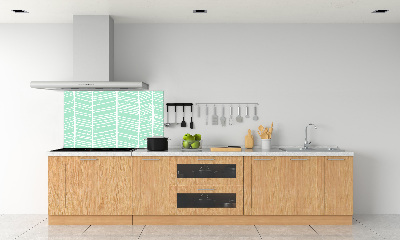 Spatplaat keuken Visgraatpatroon