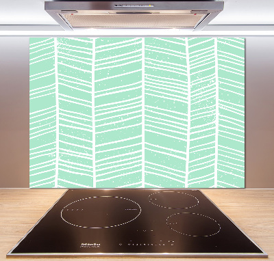 Spatplaat keuken Visgraatpatroon