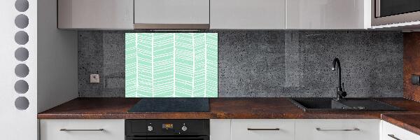Spatplaat keuken Visgraatpatroon