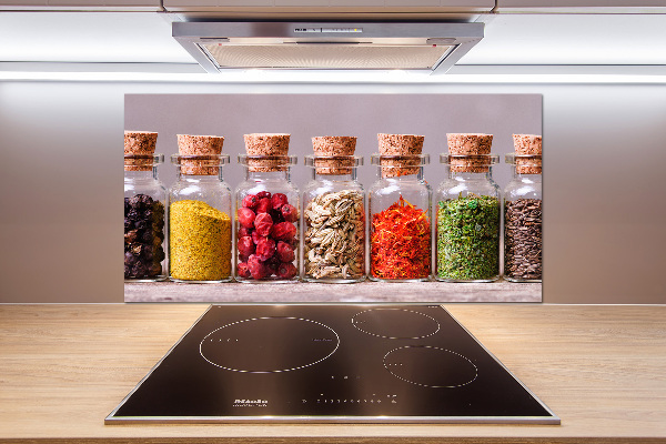Keuken achterwand Kleurrijke kruiden