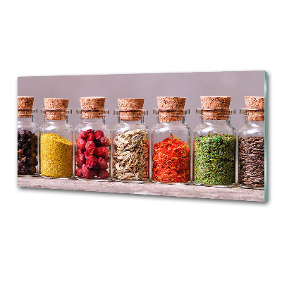 Keuken achterwand Kleurrijke kruiden