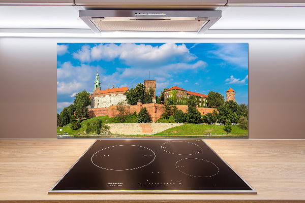 Glazen achterwand keuken Krakau, Polen