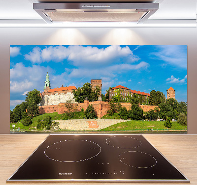 Glazen achterwand keuken Krakau, Polen