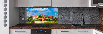 Glazen achterwand keuken Krakau, Polen