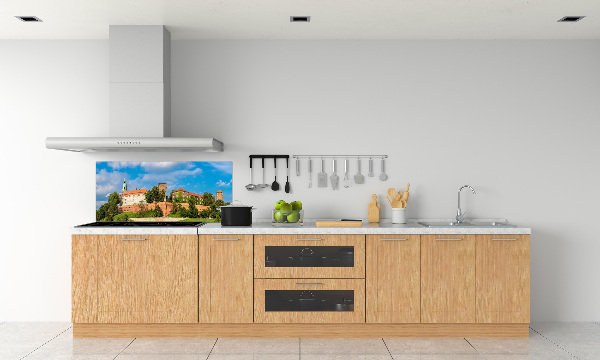 Glazen achterwand keuken Krakau, Polen