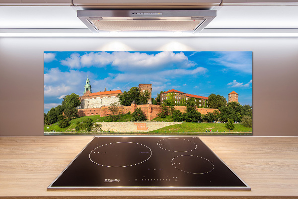 Glazen achterwand keuken Krakau, Polen