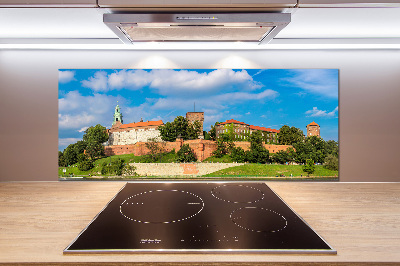 Glazen achterwand keuken Krakau, Polen