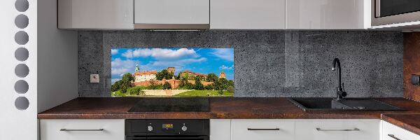 Glazen achterwand keuken Krakau, Polen