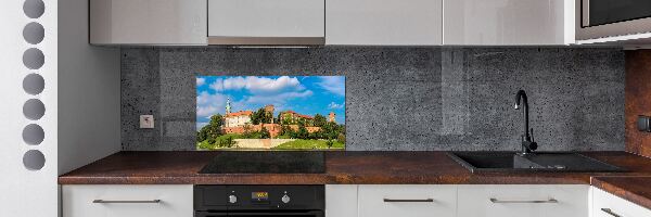Glazen achterwand keuken Krakau, Polen