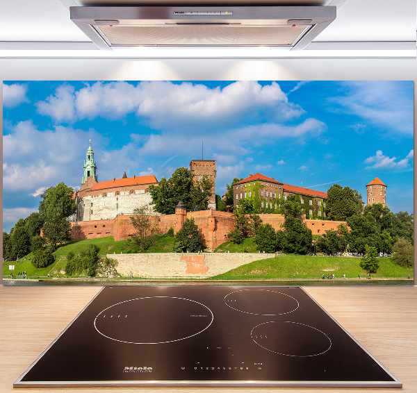 Glazen achterwand keuken Krakau, Polen