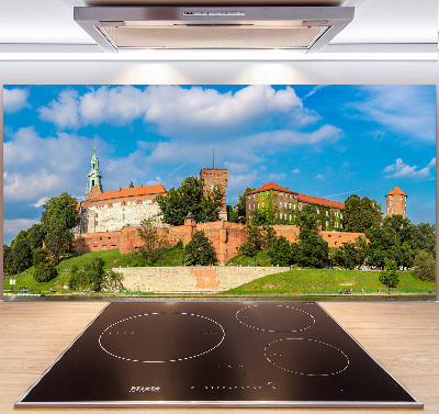 Glazen achterwand keuken Krakau, Polen