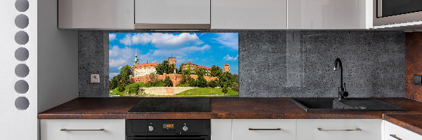 Glazen achterwand keuken Krakau, Polen
