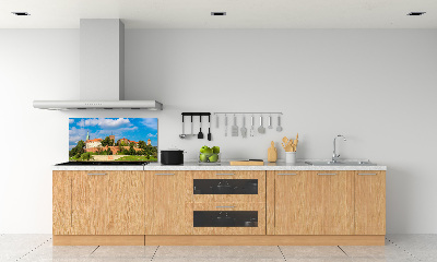Glazen achterwand keuken Krakau, Polen