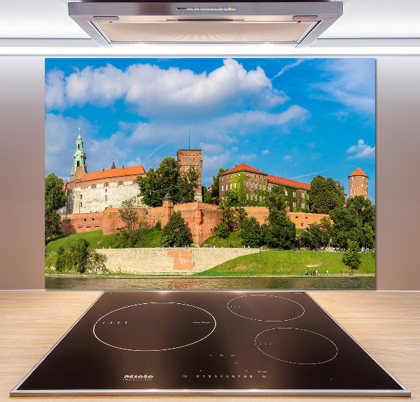 Glazen achterwand keuken Krakau, Polen