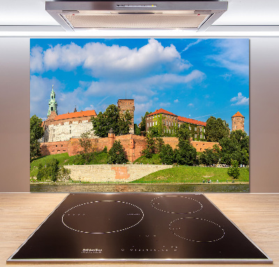 Glazen achterwand keuken Krakau, Polen