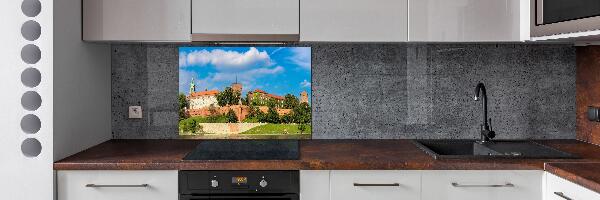 Glazen achterwand keuken Krakau, Polen