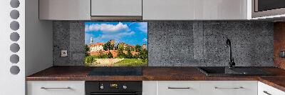 Glazen achterwand keuken Krakau, Polen