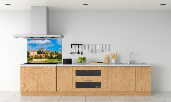 Glazen achterwand keuken Krakau, Polen