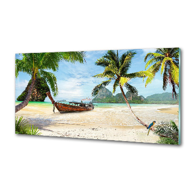 Panel do kuchni Palmy na plaży