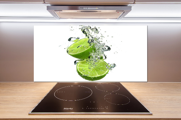Glazen achterwand keuken Kalk onder water