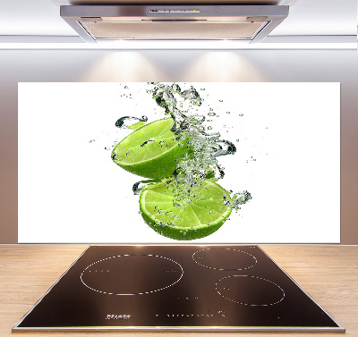Glazen achterwand keuken Kalk onder water