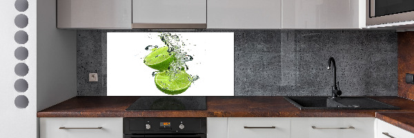 Glazen achterwand keuken Kalk onder water
