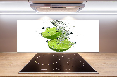 Glazen achterwand keuken Kalk onder water