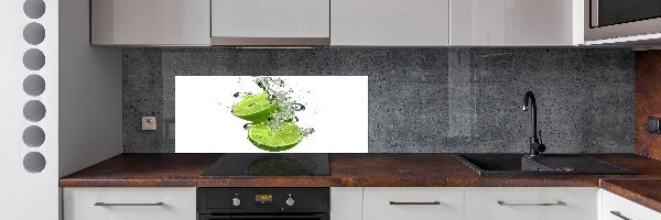 Glazen achterwand keuken Kalk onder water