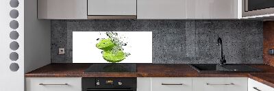 Glazen achterwand keuken Kalk onder water