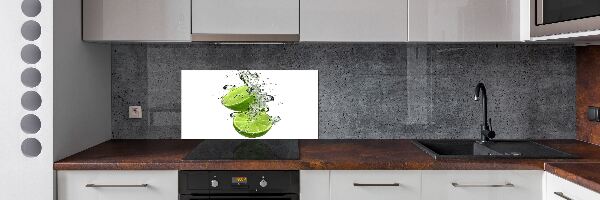 Glazen achterwand keuken Kalk onder water